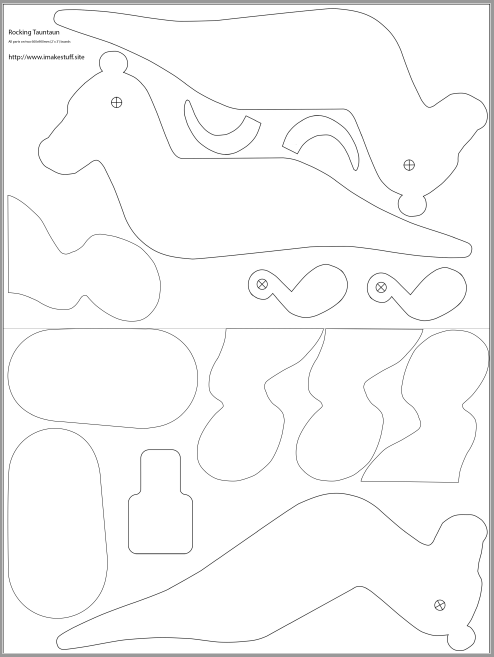 Thumbnail of all parts laid on two MDF boards.